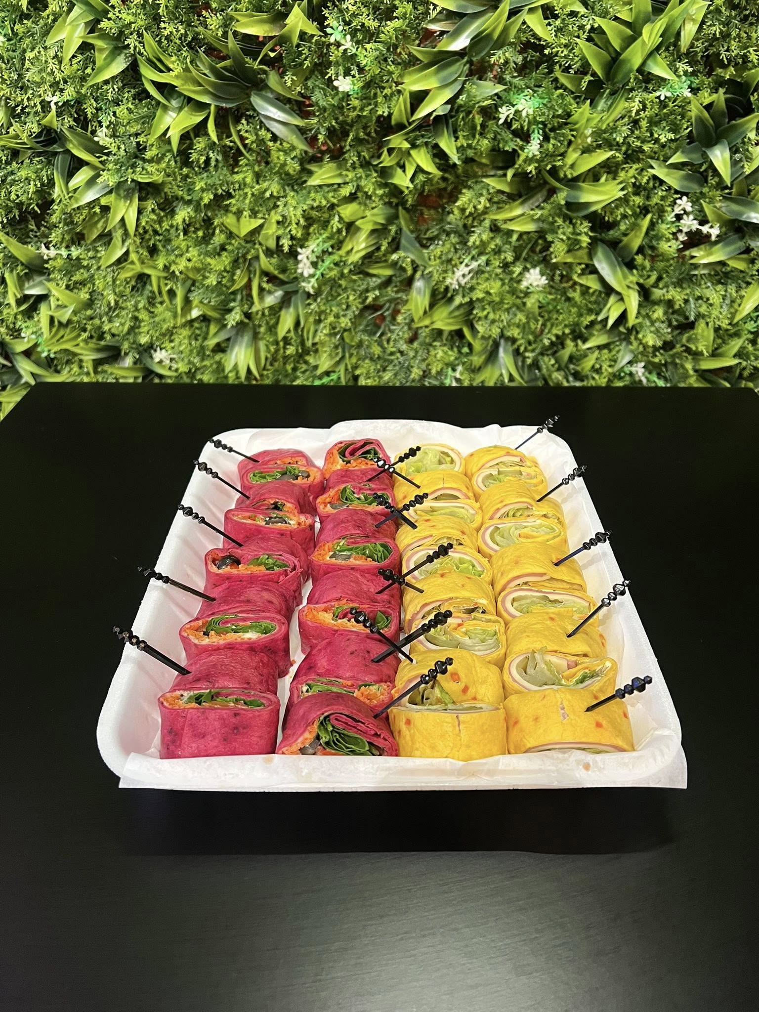 Colourful tortilla bites
